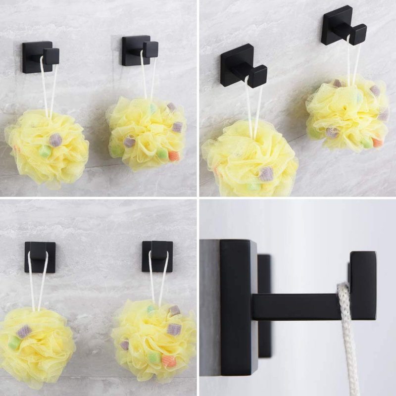 3 - Piece Bathroom Hardware Set, Matte Black