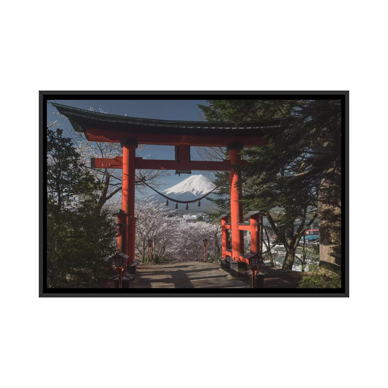 Spring In Japan XXVIII by Daniel Kordan - Print on Canvas, Black Framed, 66.04 cm H x 45.72 cm W