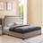 Upholstered Metal Platform Bed-981356870-981356868