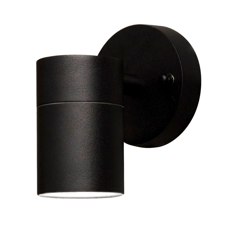 Modena Outdoor Armed Sconce, Aluminium in black