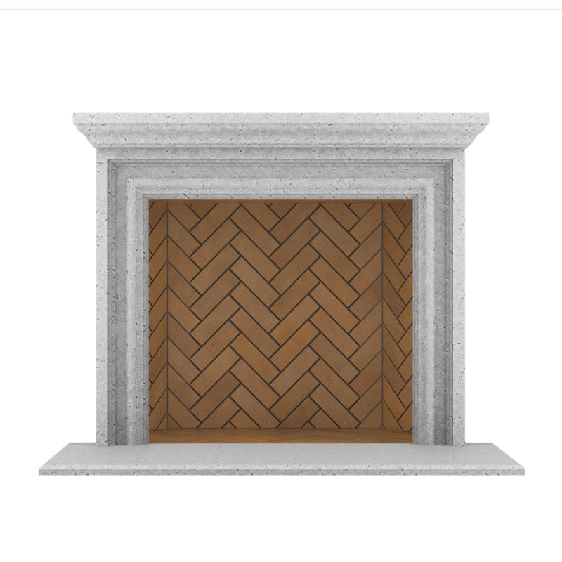 Grand Monterey Fireplace Surround, Old World Gray