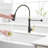 Kitchen Faucet With Pull Down Sprayer, Single Handle Single Lever Kitchen Sink Faucet-104406451