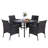 Alyah 4 - Person Patio Dining Set with Square Table , Cushions Included