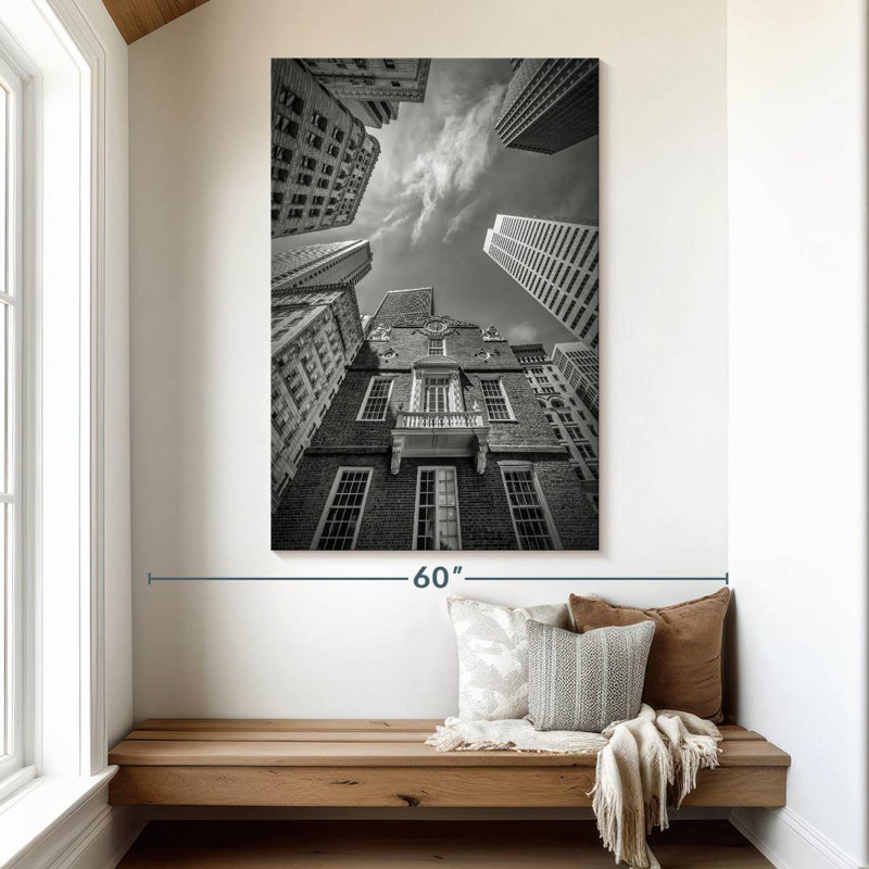 Aime Boston Old State House - monochrome, H 51 po x l 34 po