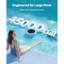 Solar Pool Ionizer, Hexagon Copper Pool Ionizer Up to 45000 Gal, Floating Automatic Water Cleaner and Purifier, Chlorine Free Water, with Copper Anode, Spring, Brush and Filter for Pools & Spas