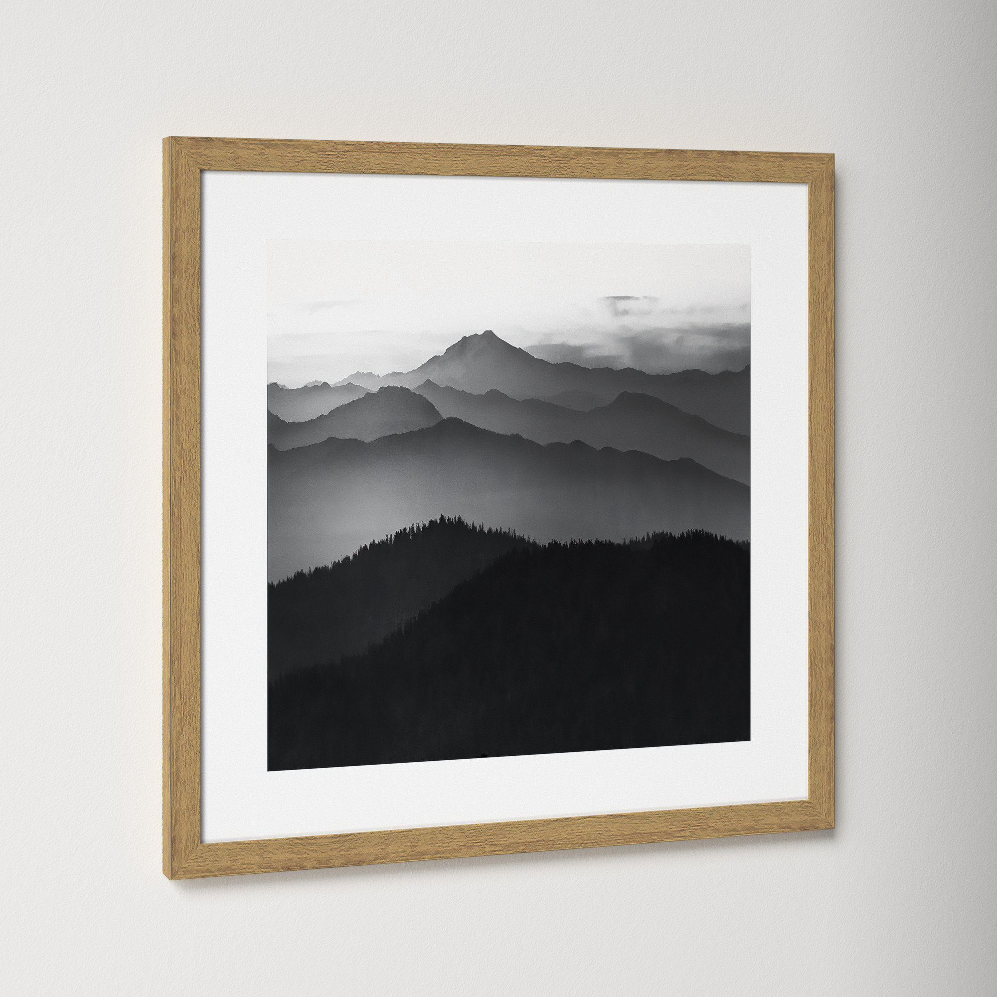 Cascades by Danita Delimont, 17" H x 17" W x 0.75" D, Natural Framed