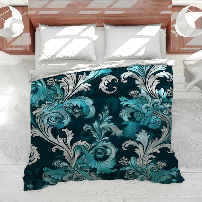 Blend Floral Cotton Blend Comforter, King Comforter