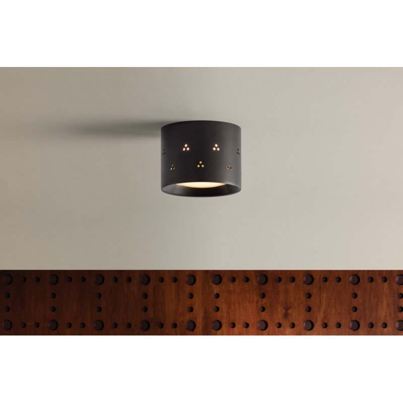 Edisto Flush Mount in Distressed Bronze by Cortney Bishop, Bronze