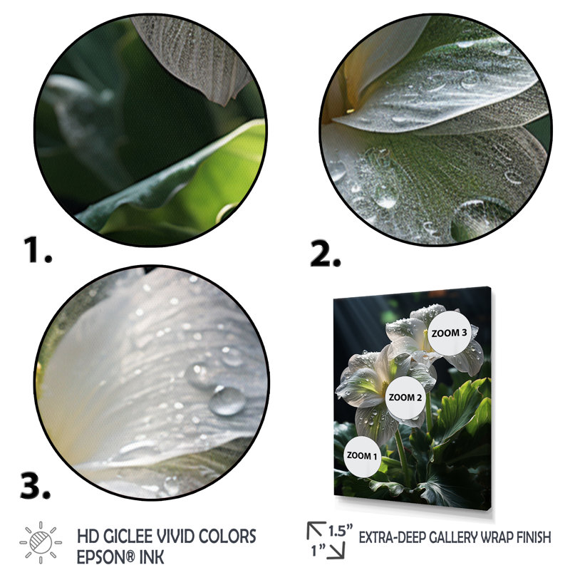 Kyndel - Papillon blanc, vert, portrait vibrant - impression, H 32 po x l 24 po x P 1 po, Cadre flottant noir