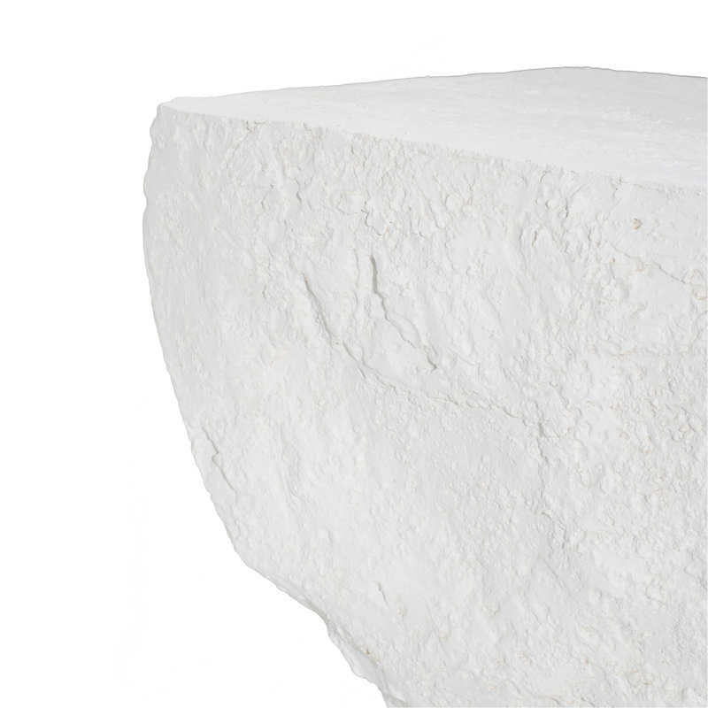 Table d'appoint d'extérieur Paito Modern Minimalist Mgo, blanc