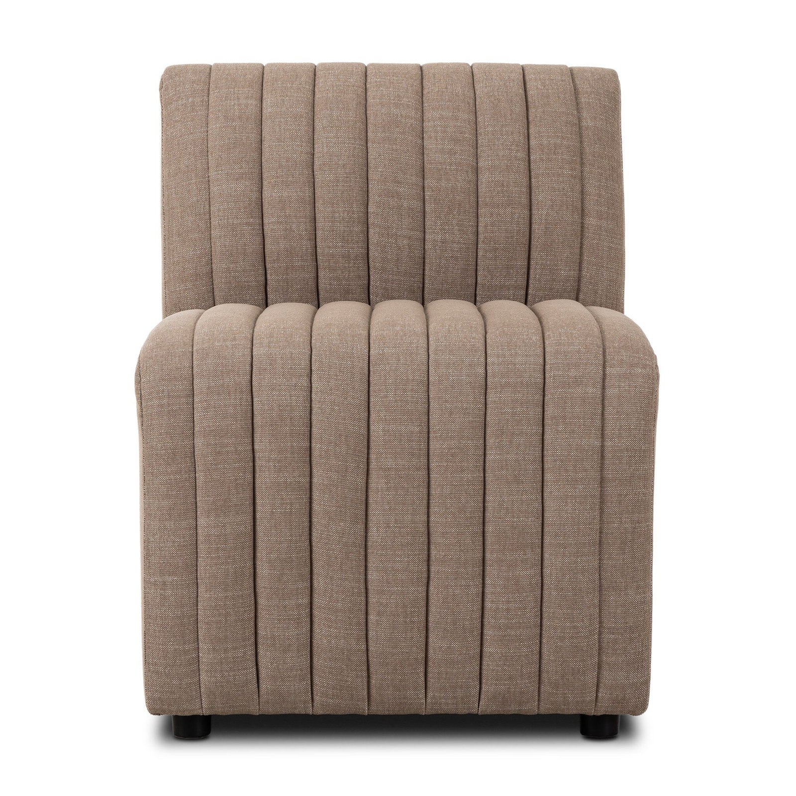 Brandt Dining Chair, Crypton Nomad Taupe Polyester Blend