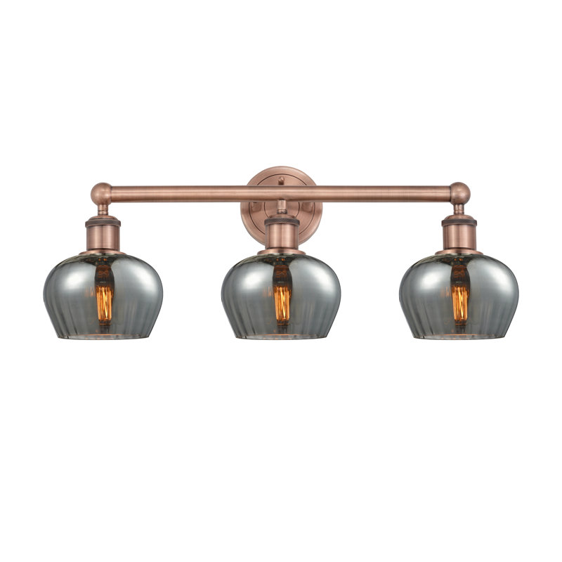 Noille 3 - Light Dimmable Vanity Light, Plated Smoke, Antique Copper