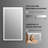 28'' x 36'' LED Bathroom Vanity Mirror, Anti-fog, Black Framed Rectangle Wall Mounted Mirror-1610908564