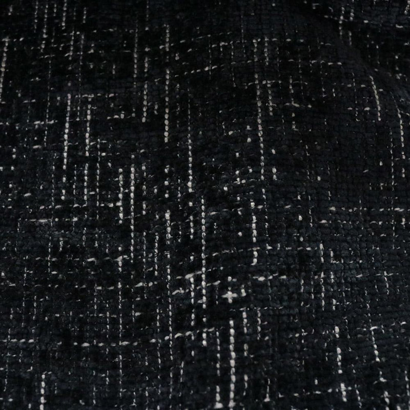 Tissu 83% polyester 17% rayonne Provence Performance, Noir