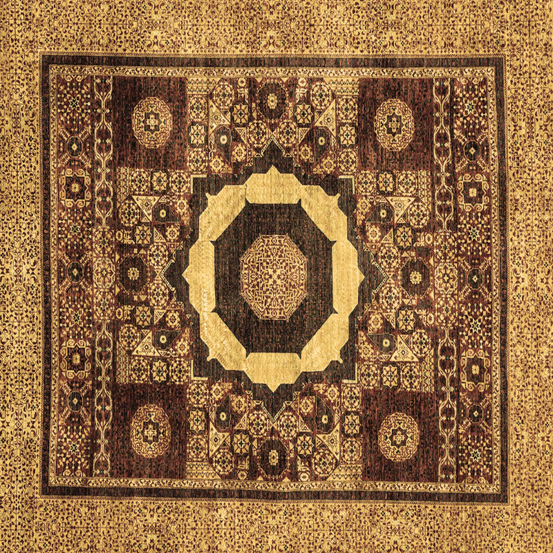 Washable Oriental Indoor Rug, Square 8'