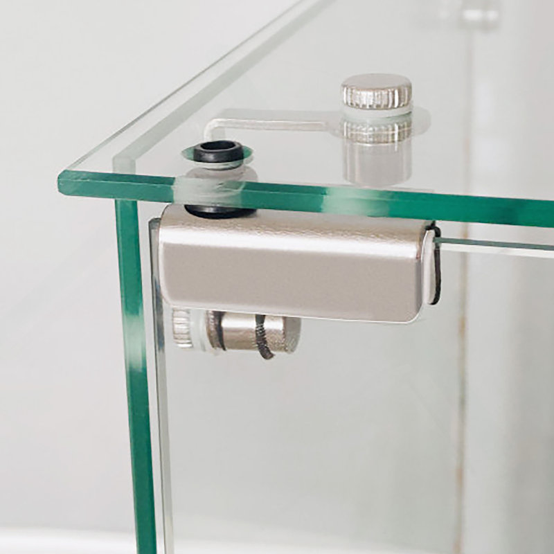 Versatile Tempered Glass Display Cabinet With Bluetooth LED Lights, Lockable Wheels And Ample Storage For Various Spaces