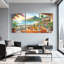Paysage et nature, coucher de soleil sur une plage tropicale-357002814