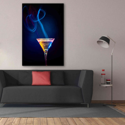 'Flamming Jesus' by Epic Portfolio, Canvas Wall Art