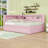 Full Upholstered Platform Bed with USB Ports and LED and Trundle-844524349