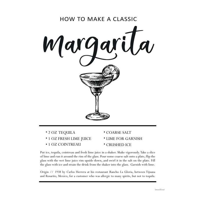 Margarita - art textuel sur toile tendue, H 16 po x l 12 po