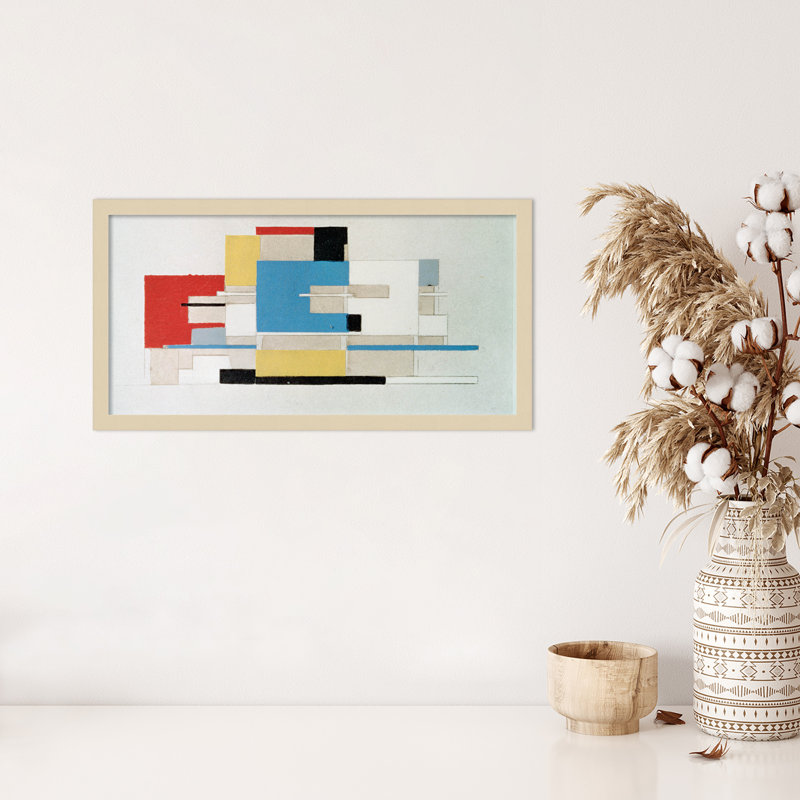 Colour Study For Architecture by Theo Van Doesburg, 13" H x 25" W, Brown