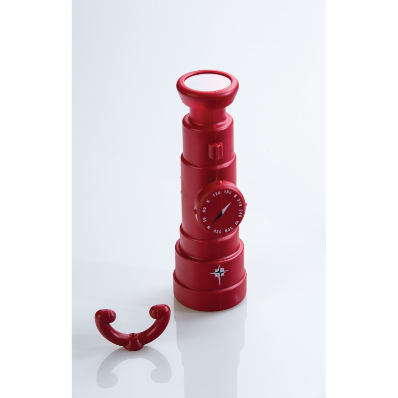 Plastic Playset Telescope, Hardware Included, Red