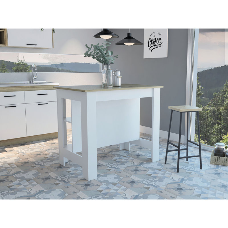 Îlot de cuisine antibactérien polyvalent avec beaucoup de rangement et une construction stable