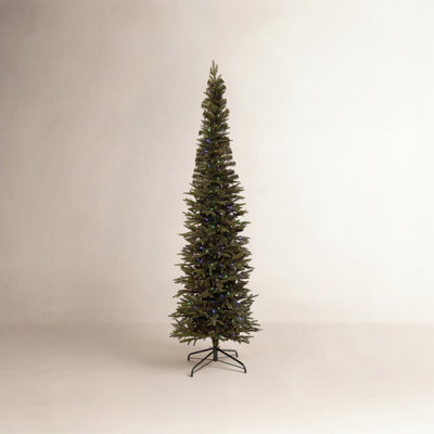 Slim Pre-Lit Fir Christmas Tree