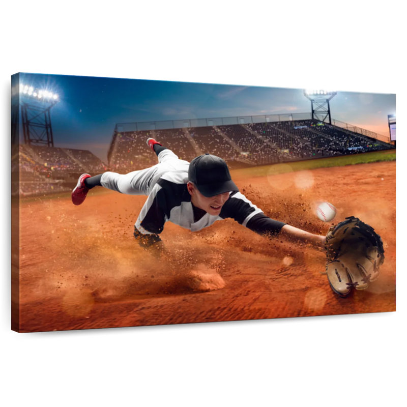 Baseball Game Catch, 34" H x 51" W