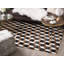 Amir Rectangle 140 cm x 200 cm Geometric Cowhide Hand Woven Area Rug