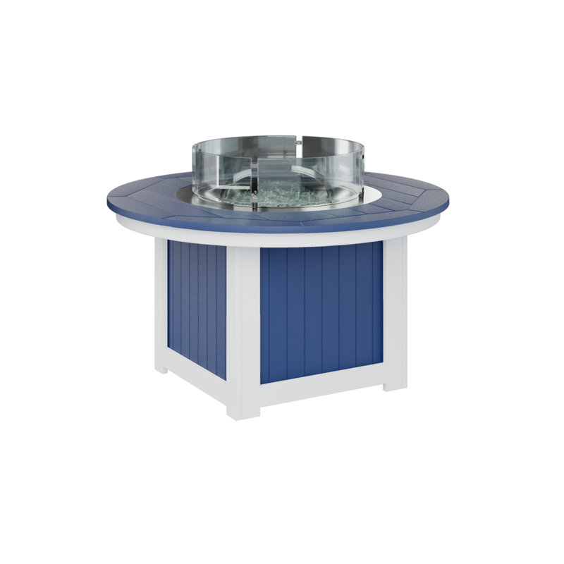 Foyer de table rond Berlin Gardens Donoma, Bleu pacifique