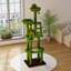 Arbre à chat 72 po avec capsule transparente, poteaux à griffer en sisal et jouets interactifs pour chats d'intérieur 72 po-1396724937