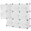 Mount-It! Modular Plastic Cube Storage Organizer - 9 Cubes