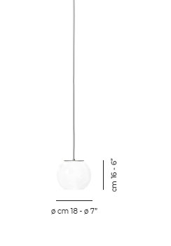 Oto 1 - Light Pendant, 84" H x 6" W x 6" D, White Striped
