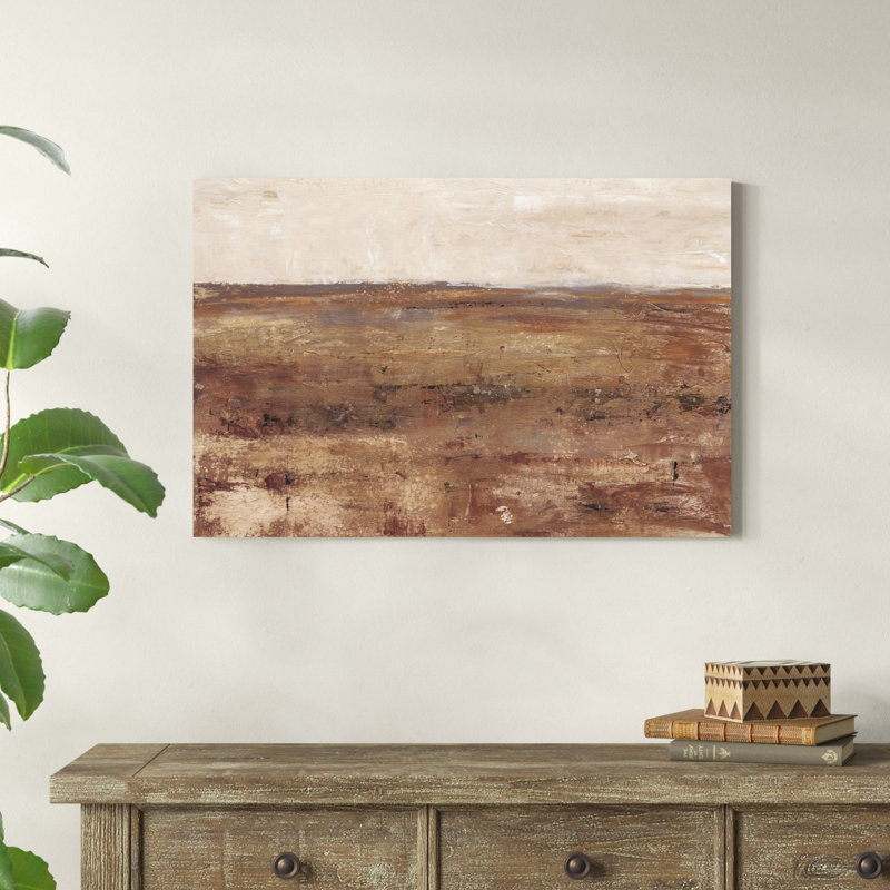 «Rust Terrain I», peinture sur toile, H 24 po x l 36 po