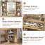 Meuble-lavabo Decoda Farmhouse avec miroir et lumières-88944042