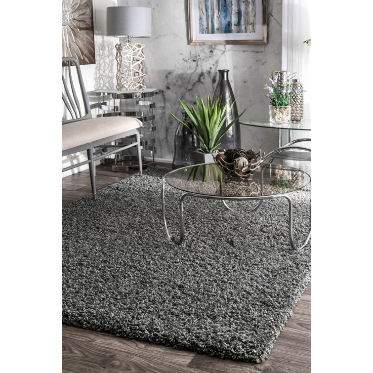 Conye Performance Grey Shag Area Rug