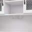 70,9 po Armoire de rangement pour garde-manger rustique, huche de cuisine avec prises à DEL et armoire à vin avec portes et tablettes-129435990