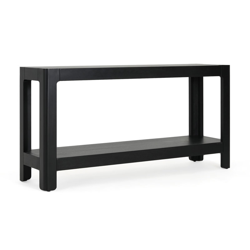 Mirod Modern Farmhouse Console Table, Black