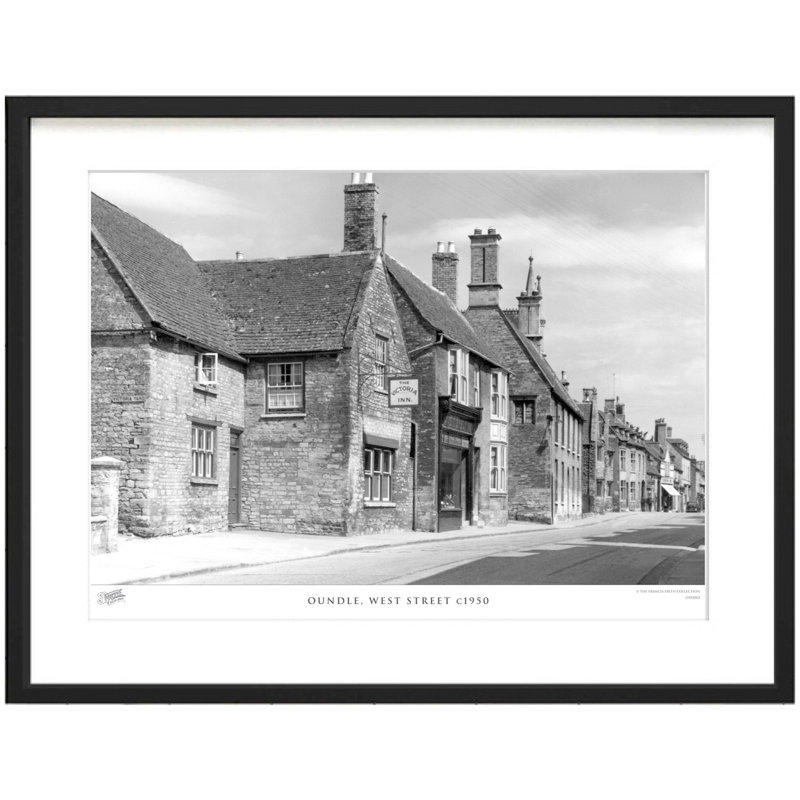 Oundle, West Street C1950 - Single Picture Frame Print, 60cm H x 80cm W x 2.3cm D