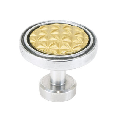 Spectra Origami knob in chrome finish