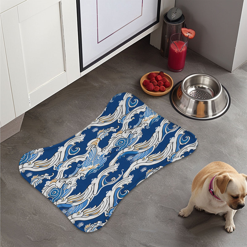 Tapis d'alimentation en os 1 pièce Hokusai's Ocean
