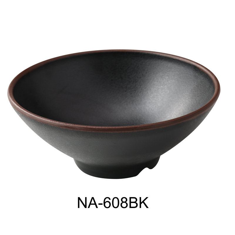 Nature Art 38 Dining Bowl, Black