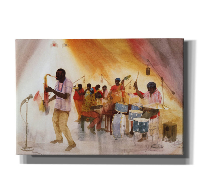 «Take The A Train» par Jim Tanaka, H 18 po x l 26 po x P 0,75 po