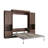 Murphy Bed With Storage Cabinet Shelves, Queen Wall Bed And USB Port-190851928-170185947