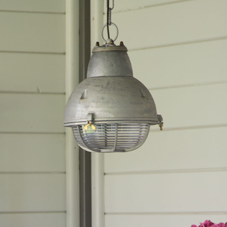 1 - Light Aluminium Dome Pendant