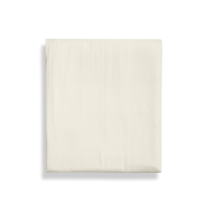 Drap-housse en flanelle Cloud Cloud, Drap-housse de taille double, Ivoire