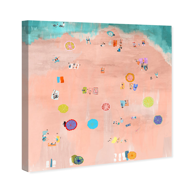 " Nautical And Coastal>Coastal>Beach " Painting Print, 30" H x 30" W x 1.5" D