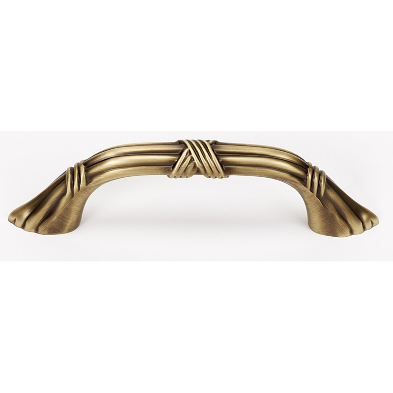 Ribbon And Reed Arch Pull, Antique English Matte