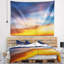 Tapisserie avec accessoires suspendus en tissu de mer de soleil-28490579